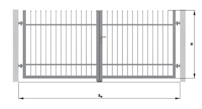 Double leaf gates