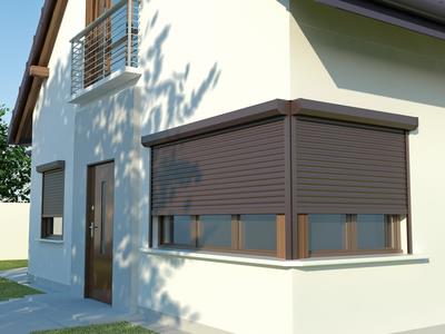 External roller blinds