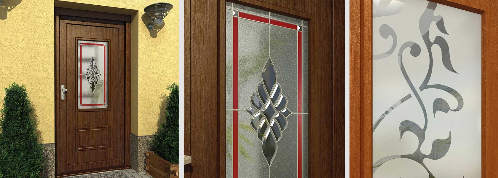 Panele do drzwi wykonane z laminatu HPL / aluminium